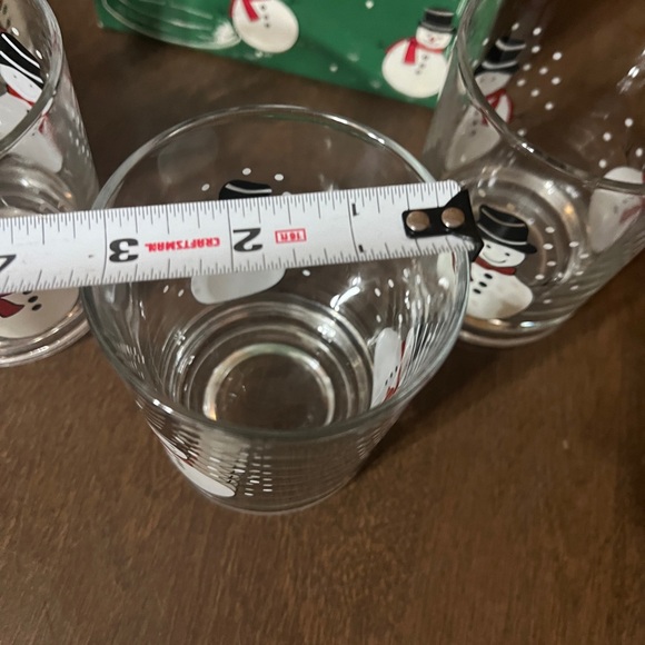 Snowman DOF Glasses Set of Four 12 Oz Made in Turkey Nantucket With Box - Picture 3 of 15